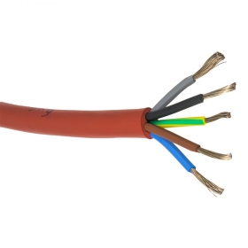Silikonový kabel 5x4 mm