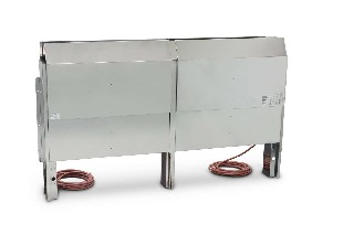 EOS 46.U XL 18kW saunová kamna schované stojan zadní stěna