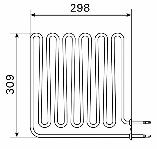 Topné těleso, spirála pro saunová kamna BC90 (E), BC90SE(A), 3000W/230V