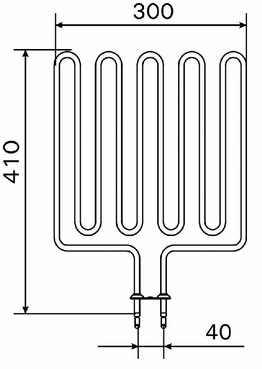 Topné těleso, spirála pro saunová kamna L33, 3000W/240V
