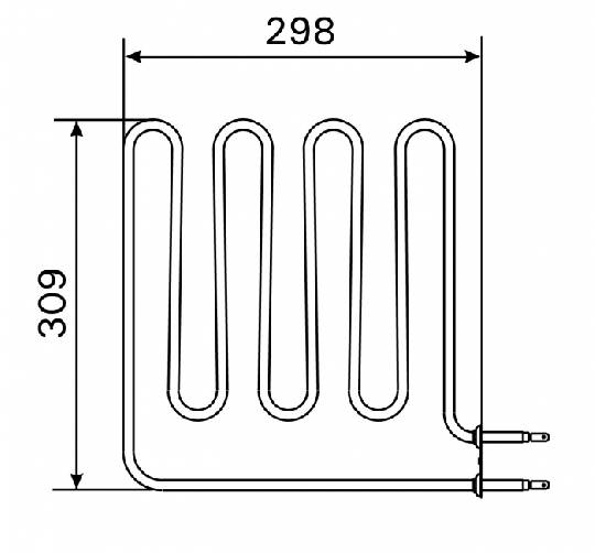 Topné těleso, spirála pro saunová kamna BC60(E), BC60SE(A), 2000W/230V