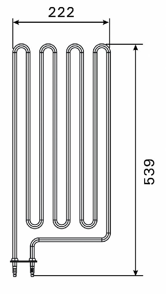 Topné těleso, spirála pro saunová kamna SW90 (E), HL90, HL90S (A), 3000W/230V
