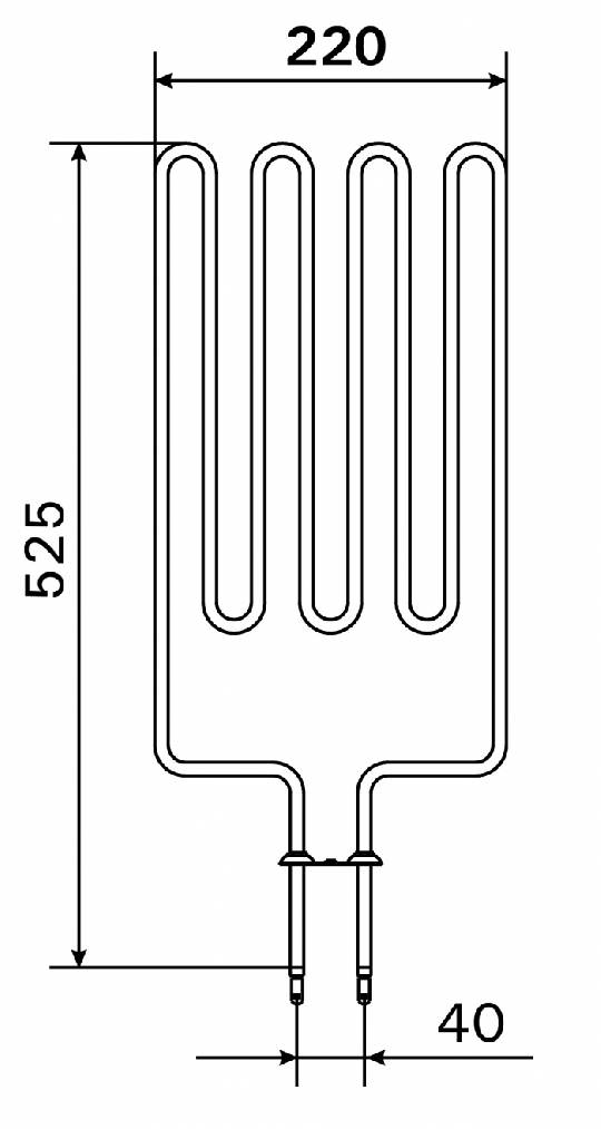 Topné těleso, spirála pro saunová kamna AV6, 1900W/230V