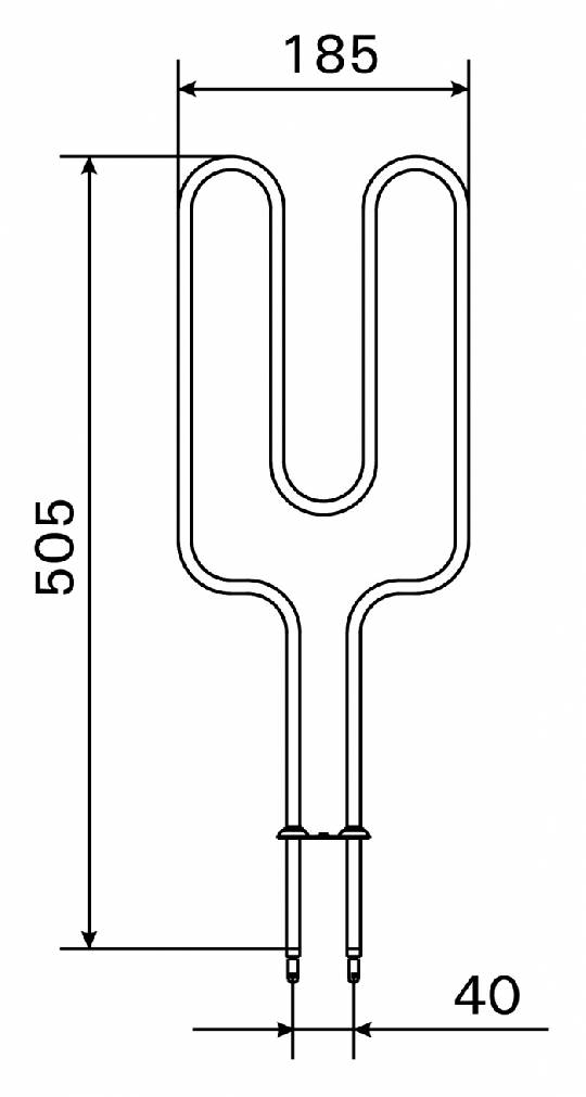 Topné těleso, spirála pro saunová kamna AV2-6, 250W/230V