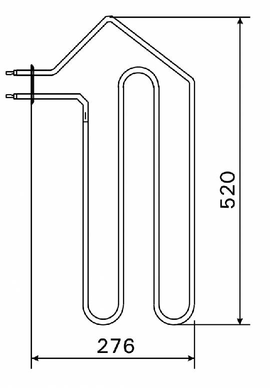 Topné těleso, spirála pro saunová kamna AF4/AFB4, 1333W/230V