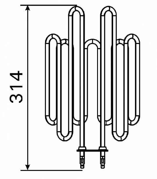 Topné těleso, spirála pro saunová kamna GL70, 2300W/230V