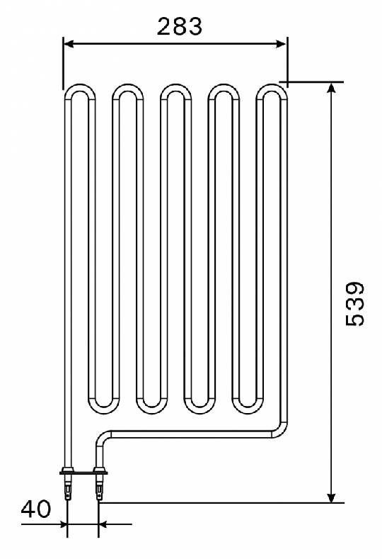 Topné těleso, spirála pro saunová kamna HL110, HL110S (A), 3600W/230V