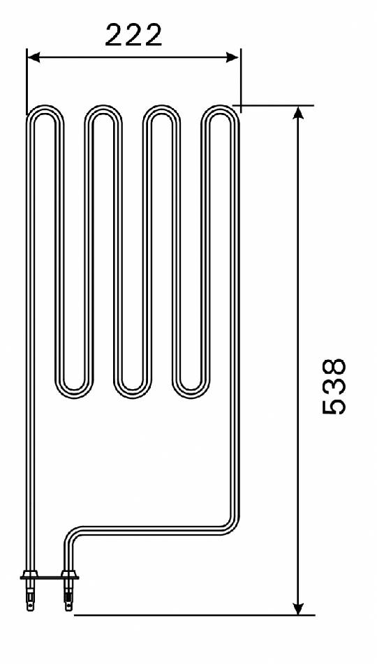 Topné těleso, spirála pro saunová kamna HL70, HL70S (A), SW45/70S (A), 2260W/230V