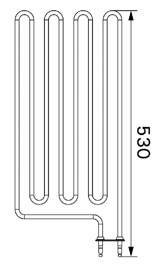 Topné těleso, spirála pro saunová kamna SW80 (E), 2600W/230V