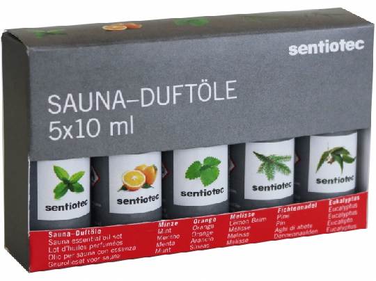 Set saunových aromat, 5x10ml