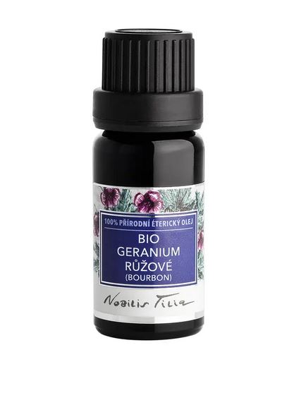 Éterický olej bio Geranium růžové (bourbon): 10 ml