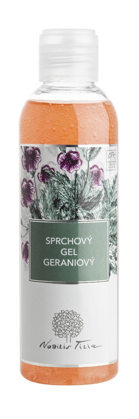 Sprchový gel Geraniový: 200 ml