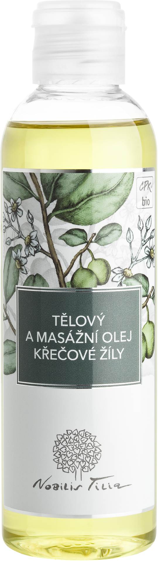 Tělový a masážní olej Křečové žíly: 200 ml