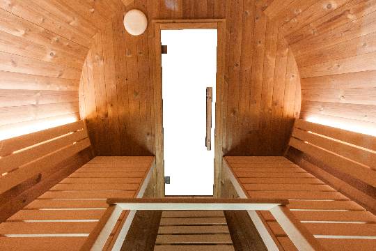 Sudová finská sauna Kaski 220 Panorama 2