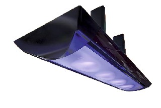 Designové stropní solárium SunSky 400 1,6kW - infrazářič černá