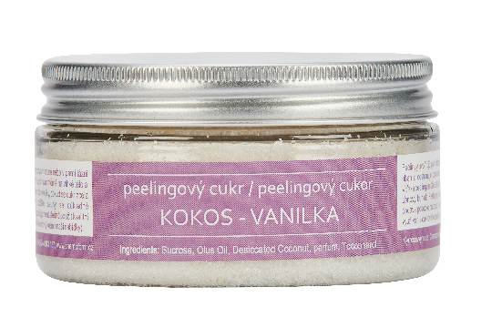 Cukrový peeling - Kokos - vanilka 225g